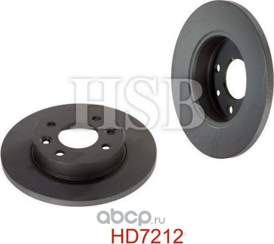 Диск тормозной передний RENAULT CLIO/R19/R21 1.2-1.9D 86>, LOGAN MCV, 1.4, SANDE (HSB). Артикул HD7212