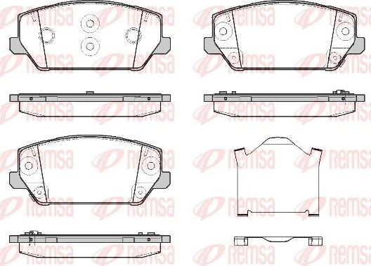 Тормозные колодки Remsa. Артикул 1809.02