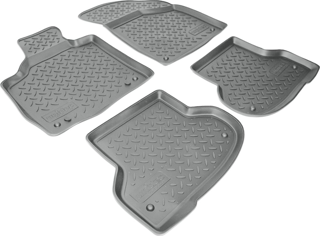 Коврики Норпласт для салона Audi A3 8P1 (3 двери) 2008-2012 СЕРЫЕ. Артикул NPL-Po-05-01-G