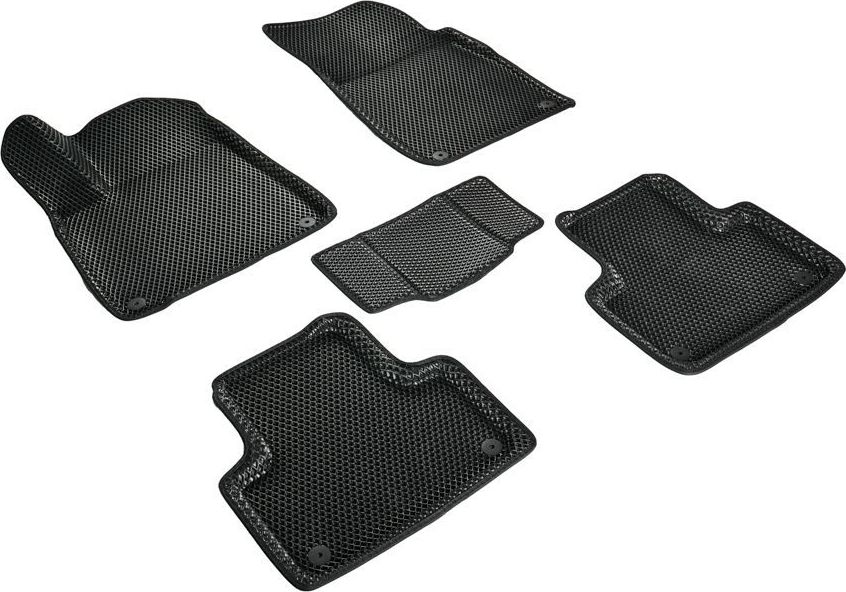 Коврики Seintex 3D EVA Ромб для салона Audi Q8 2018-2026 ЧЕРНЫЕ. Артикул 95271