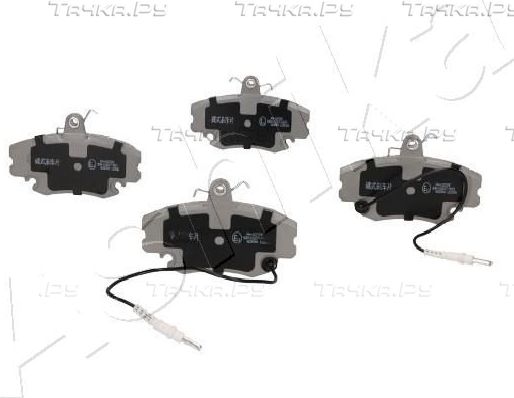 Тормозные колодки ASHIKA передние для Renault Clio II 1998-2013. Артикул 50-00-0037