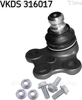 Шаровая опора SKF передняя правая нижняя для Renault Kangoo II 2008-2026. Артикул VKDS 316017