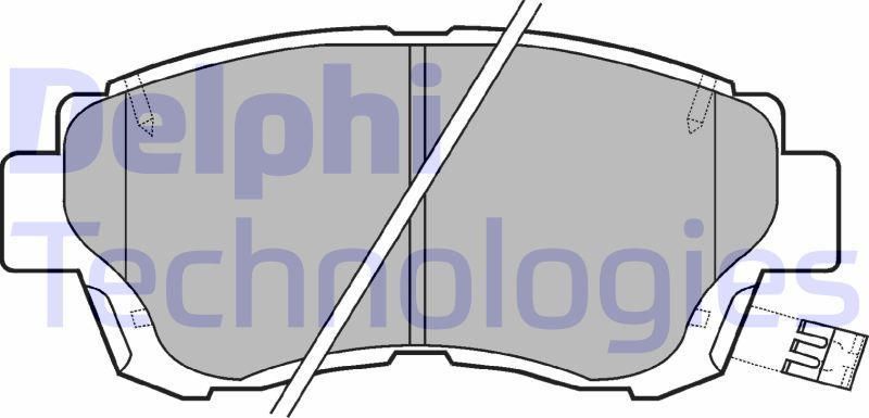 Тормозные колодки Delphi (Low-Metallic). Артикул LP936