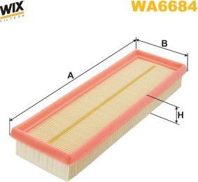 Воздушный фильтр WIX Filters. Артикул WA6684