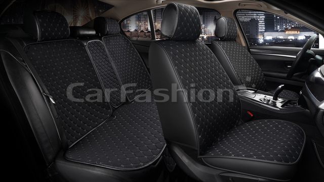 Накидки универсальные CarFashion Winner для авто, цвет Черный/Черный/Серый. Артикул 22649