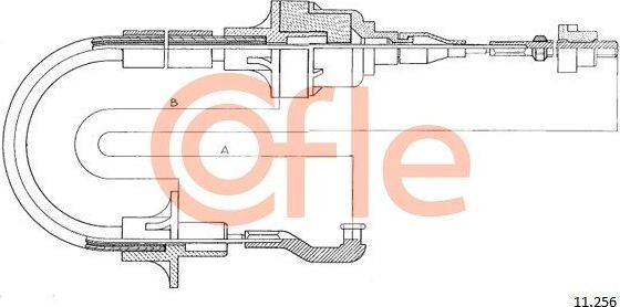 Трос сцепления Cofle для Opel Agila A 2000-2007. Артикул 92.11.256