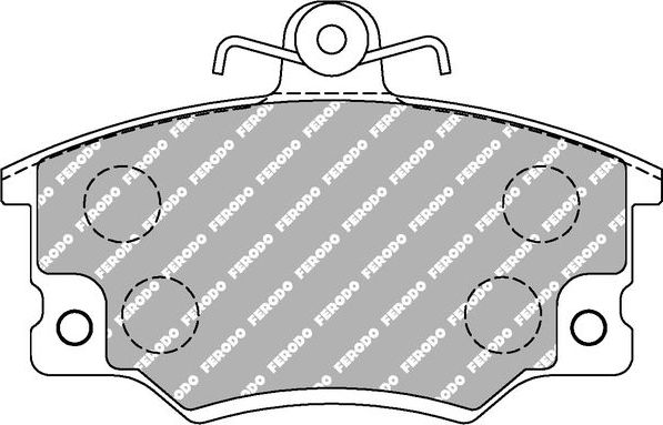 Тормозные колодки FERODO RACING DS PERFORMANCE. Артикул FDS370
