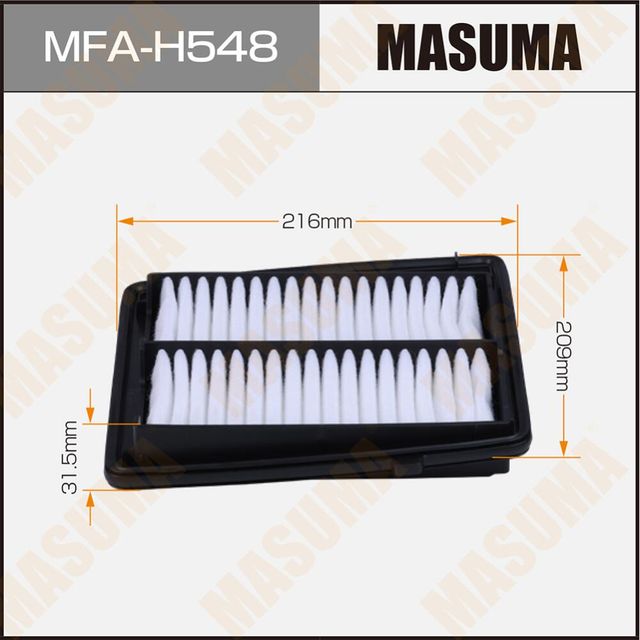 Воздушный фильтр Masuma. Артикул MFA-H548