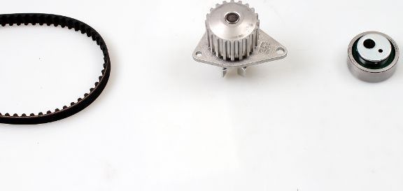 Помпа (водяной насос) с комплектом ремня ГРМ Hepu. Артикул PK08131