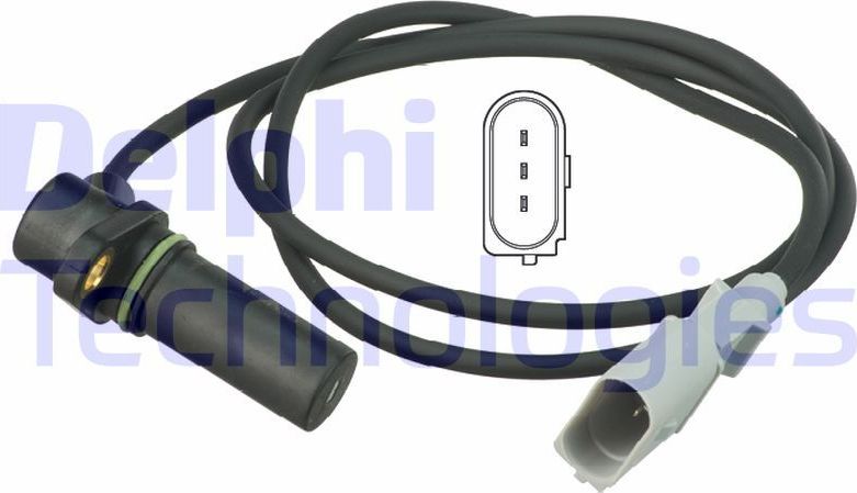 Датчик положения коленвала Delphi. Артикул SS11067