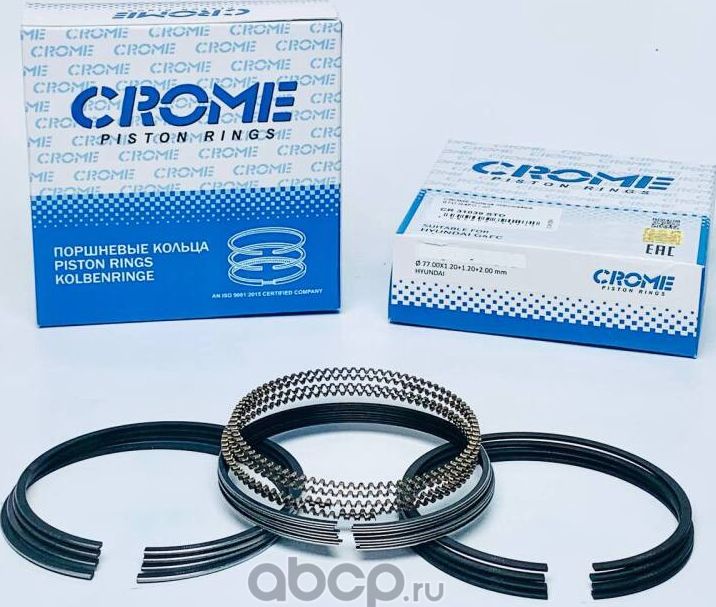 Комплект поршневых колец STD G4FC (Crome). Артикул CR31039STD