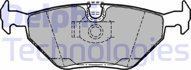 Тормозные колодки Delphi (Low-Metallic). Артикул LP1107