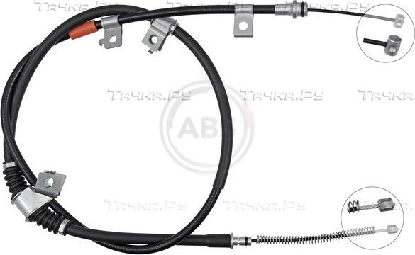 Трос ручника (тросик ручного тормоза) ABS. Артикул K10239