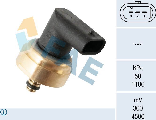 Датчик давления топлива FAE. Артикул 15618