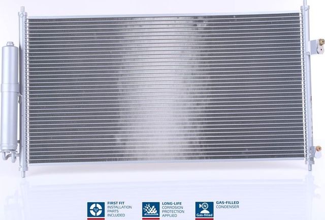 Радиатор кондиционера (конденсатор) Nissens (алюминий) для Nissan X-Trail T30 2001-2013. Артикул 94893