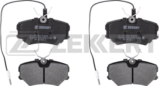 Тормозные колодки Zekkert передние для Peugeot 405 1987-1999. Артикул BS-2993