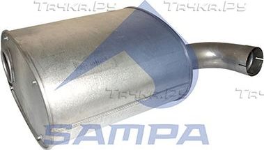 Глушитель (задняя часть) Sampa для IVECO Stralis 2002-2011. Артикул 060.414