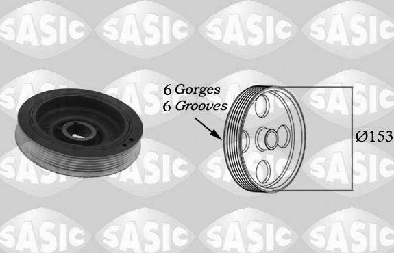 Шкив коленвала Sasic. Артикул 2150002