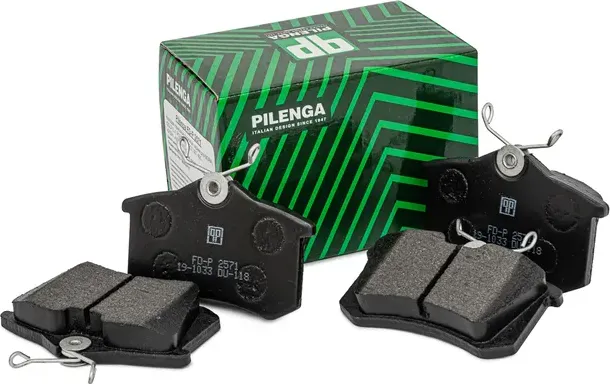 PILENGA Колодки тормозные дисковые задние  VAG BORA  GOLF 3  4  POLO  PEUGEOT 307  405. Артикул fd-p2571