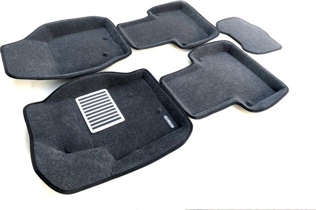 Коврики текстильные Euromat 3D Lux для салона Volvo XC90 2002-2014 Темно-серые. Артикул EM3D-005508G