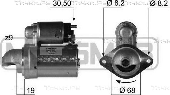 Стартер Era OEM для Opel Combo B 1994-2001. Артикул 220354