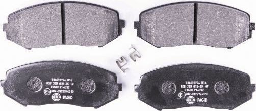 Тормозные колодки Hella. Артикул 8DB 355 012-351