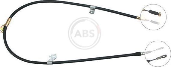 Трос ручника (тросик ручного тормоза) ABS задний правый для Nissan Almera N15 1995-2000. Артикул K15098