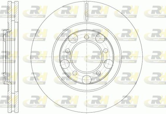 Тормозной диск RoadHouse передний для Toyota Crown VI (S110) 1980-1985. Артикул 61249.10