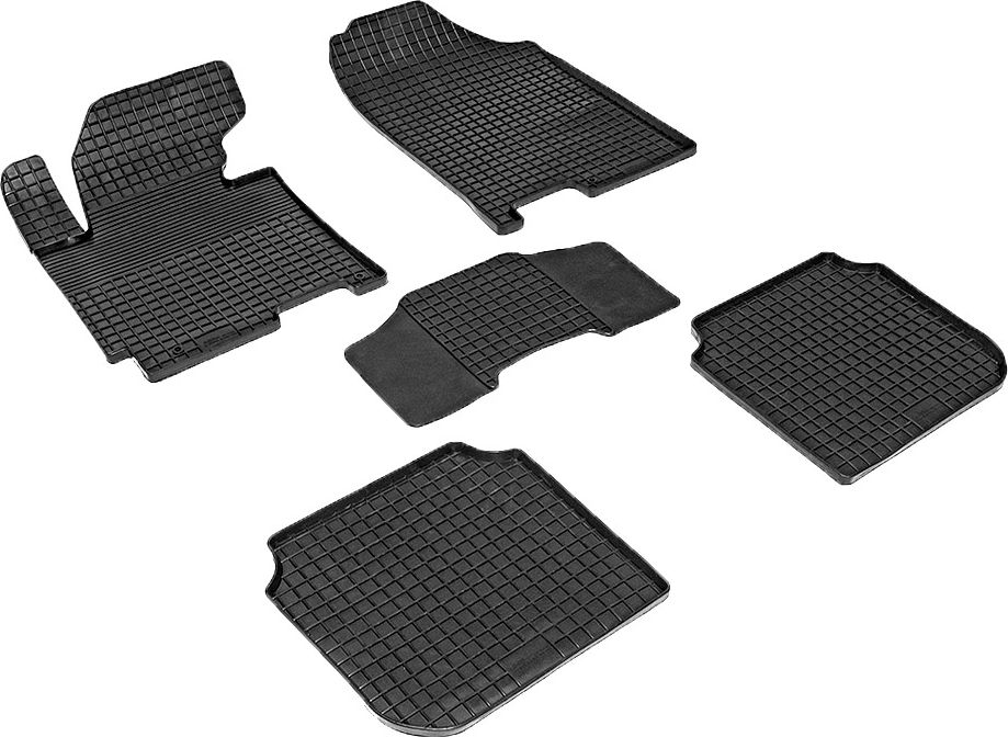 Коврики резиновые Seintex с узором сетка для салона Hyundai Elantra V 2011-2015. Артикул 83113