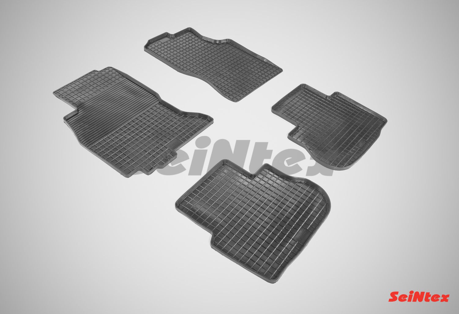Коврики резиновые Seintex с узором сетка для салона Infiniti FX35/45 2003-2008. Артикул 00711