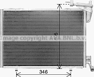 Радиатор кондиционера (конденсатор) AVA. Артикул FD5673