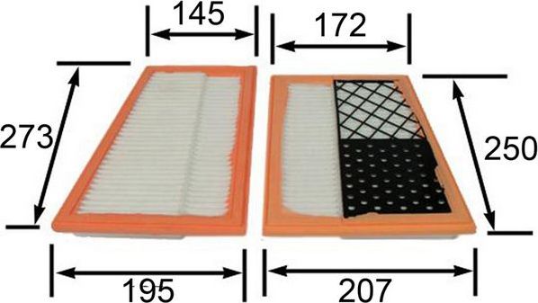 Воздушный фильтр JS Asakashi. Артикул A0252SET