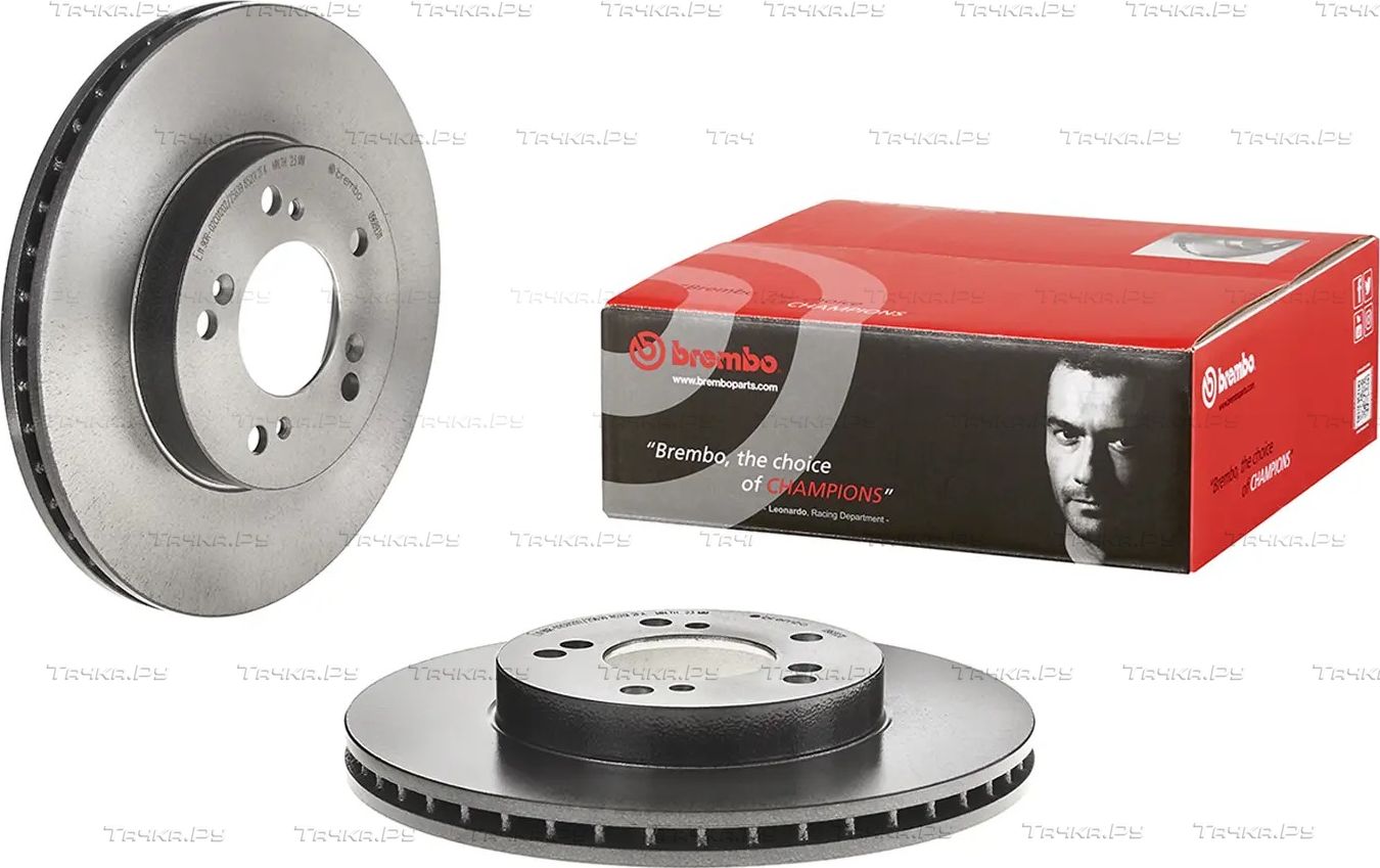 Тормозной диск Brembo PRIME LINE - UV Coated передний для Acura RL I 1995-1998. Артикул 09.6893.11