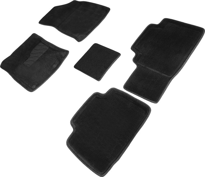 Коврики Seintex 3D ворсовые для салона Geely Atlas Pro 2021-2026 ЧЕРНЫЕ. Артикул 97753