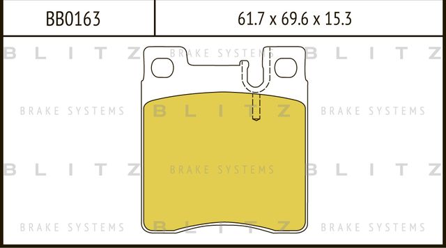 Колодки тормозные дисковые | перед | (Blitz) Blitz. Артикул BB0163