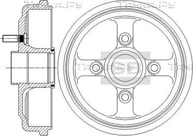 Тормозной барабан Sangsin Hi-Q задний для Chevrolet Aveo I 2003-2012. Артикул SD3046