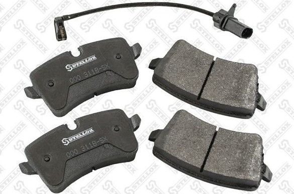 Тормозные колодки Stellox задние для Audi A4 IV (B8) 2012-2015. Артикул 000 311B-SX