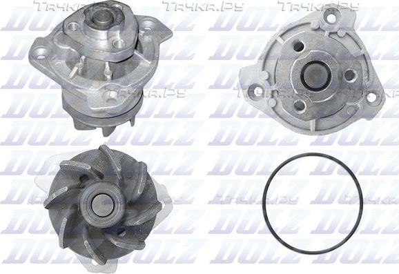 Помпа (водяной насос) Dolz для Volkswagen Sharan I 2000-2010. Артикул A202