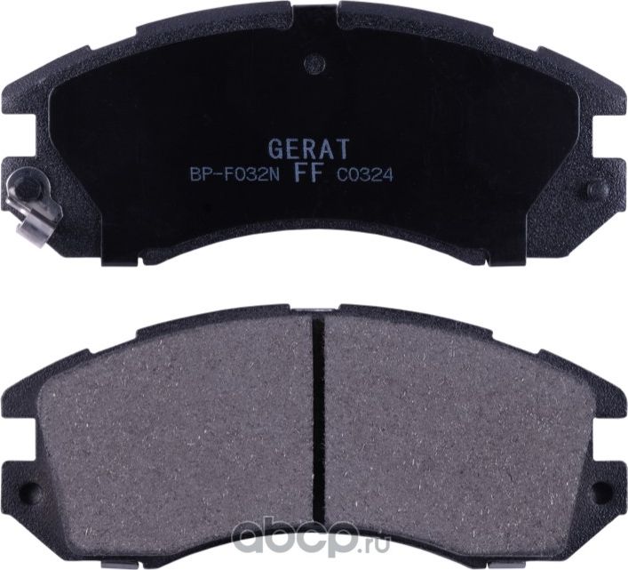 Тормозные колодки Gerat BP-F032N (передние) Normal Gerat. Артикул BPF032N
