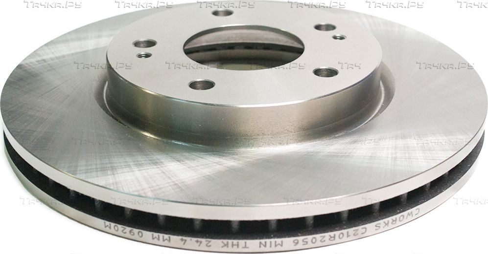Тормозной диск Cworks передний для Mitsubishi Galant IX 2003-2012. Артикул C210R2056