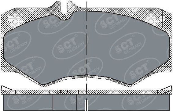 Тормозные колодки SCT-Germany. Артикул SP 104 PR