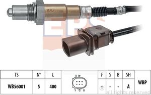 Лямбда-зонд (кислородный датчик) EPS Made in Italy - OE Equivalent для Citroen Jumpy III 2018-2025. Артикул 1.998.394