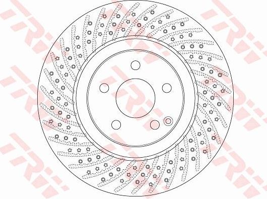 Тормозной диск TRW. Артикул DF6433S