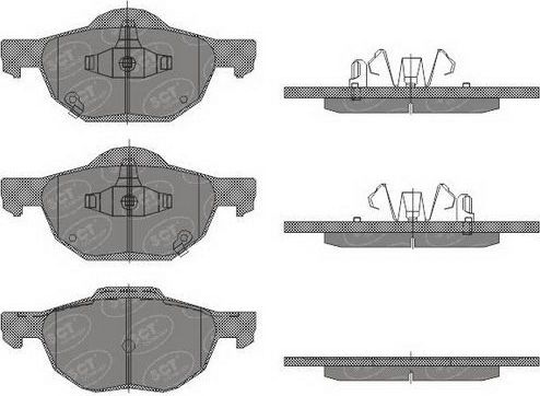 Тормозные колодки SCT-Germany передние для Honda Accord VII 2003-2008. Артикул SP 447 PR