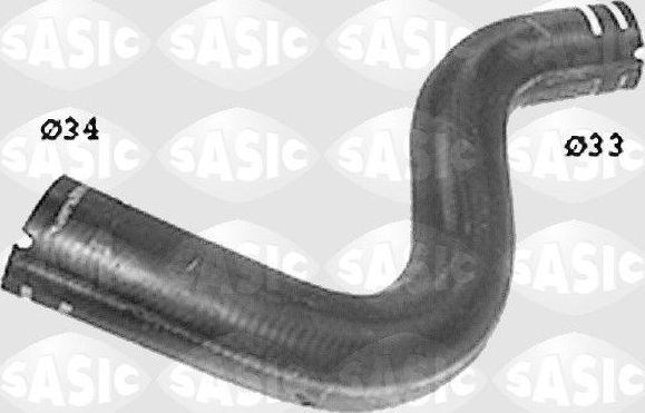 Патрубок радиатора (системы охлаждения) Sasic правый верхний для Fiat Punto II 1999-2012. Артикул SWH6617