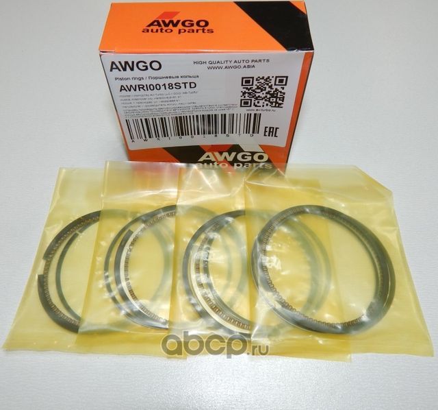 Компл. колец STD на 4 поршня AWRI0018STD (Awgo). Артикул AWRI0018STD