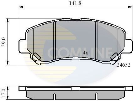 Тормозные колодки Comline Comline. Артикул CBP01577