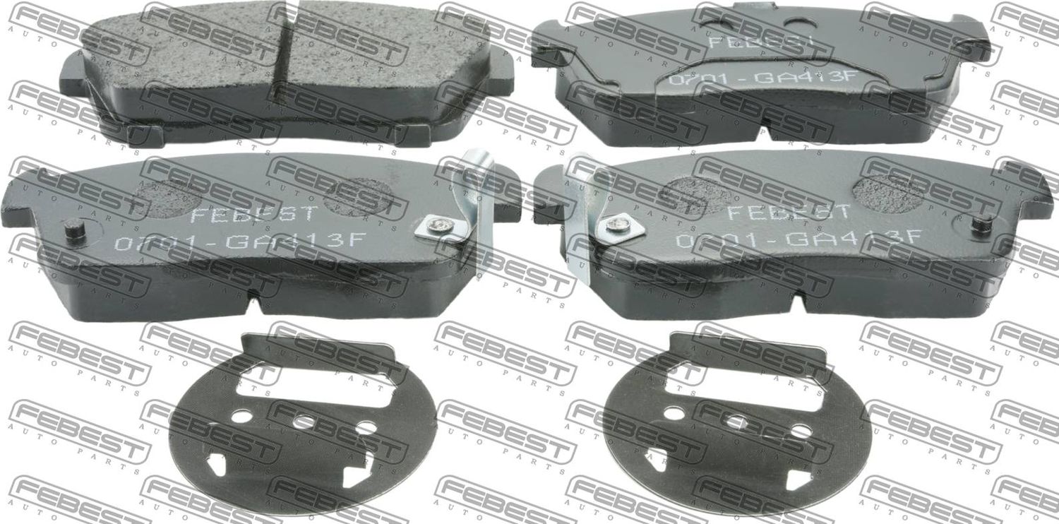 Тормозные колодки Febest. Артикул 0701-GA413F