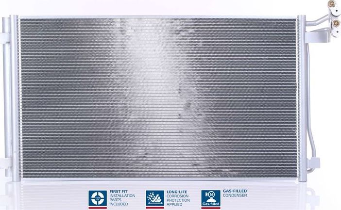 Радиатор кондиционера (конденсатор) Nissens (алюминий). Артикул 940793