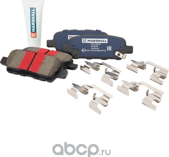 Колодки тормозные NISSAN X-TRAIL/QASHQAI/TIIDA/INFINITI FX/RENAULT KOLEOS задние (PLUS) (Marshall). Артикул M2623814P